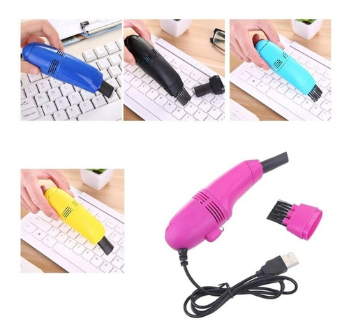 Imagen 8 de 10 de Mini Aspiradora Para Teclado De Pc Limpiador Usb