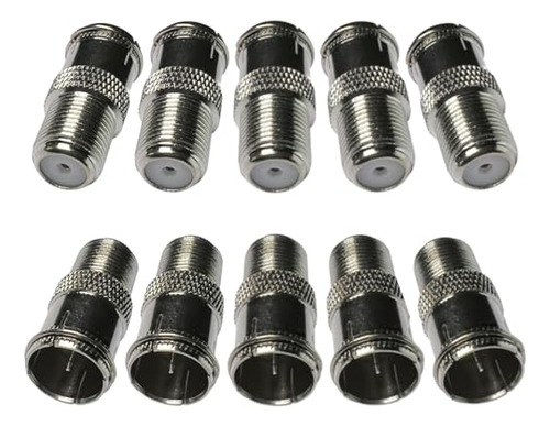 Pack De 10 Adaptadores Tv F Tipo: Conversin Rpida Coaxial