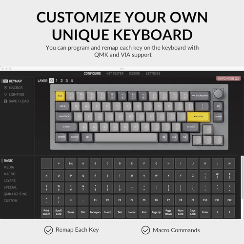 Keychron Q2 Teclado Mecanico Personalizado Con Cable Vers...