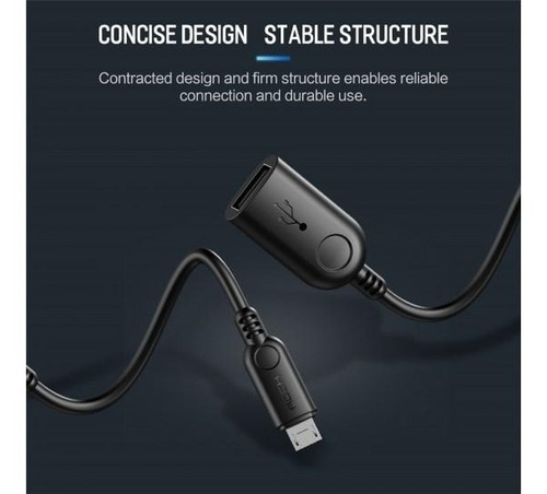 Imagen 2 de 6 de Adaptador Usb A Hembra A Micro Usb Otg 2.0 Marca - Rock