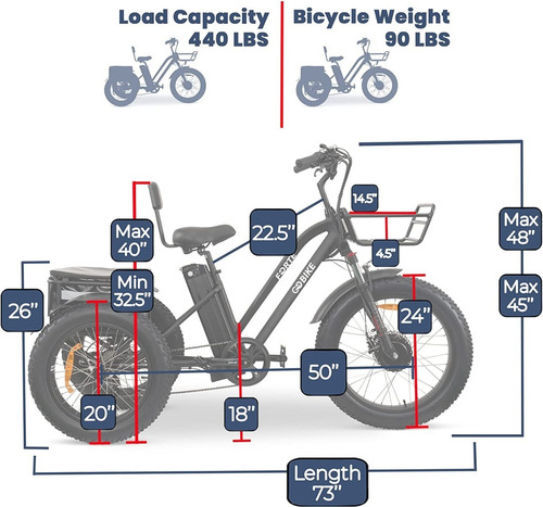 Imagen 5 de 9 de Malisa Electric Trike For Adults 3 Wheel Motorized 750w Bike
