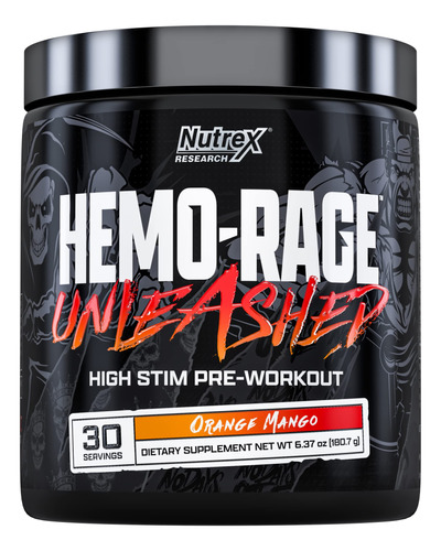 Nutrex Research Hemo-rage Extreme High Stim - Polvo De Preen