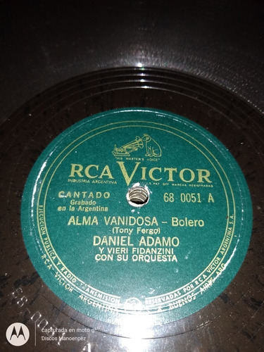 Pasta Daniel Adamo Fidanzini Rca Victor C123