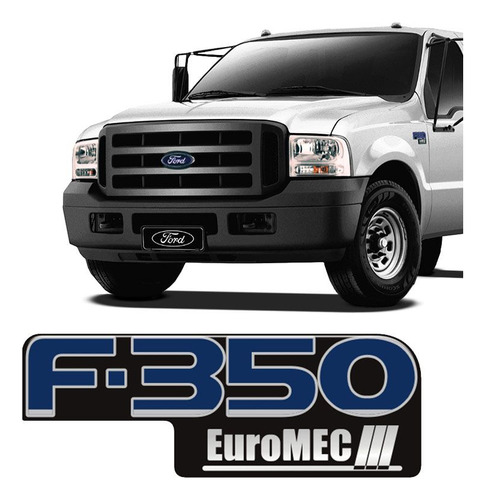Adesivo Resinado Emblema Ford F350 Euromec Modelo Original