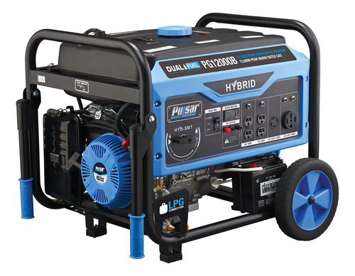 Pulsar Generador Portatil De Combustible Dual De 12,000 W Co