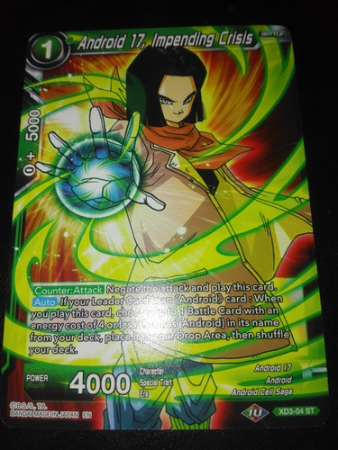 Android 17, Impending Crisis - Mythic -carta Dragon Ball Tcg