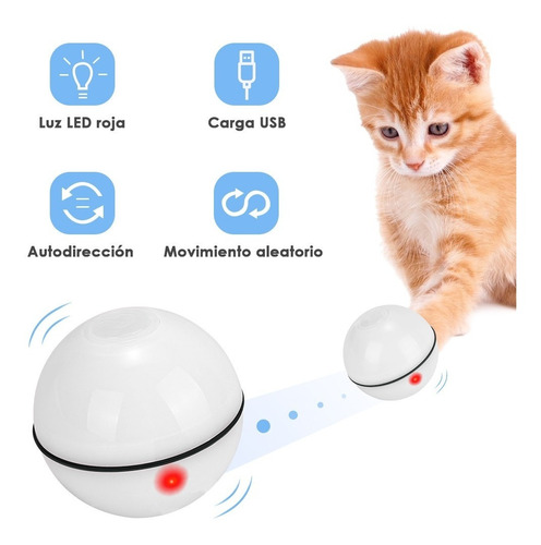 Pelota De Juguetes Para Gato Perro Automática Interactiva