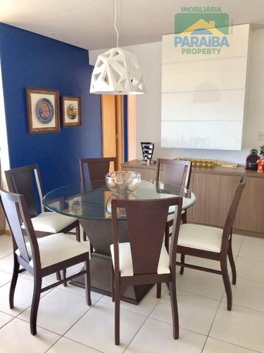 Imagem 4 de 15 de Apartamento Mobiliado À Venda - Praia De Areia Dourada - Cabedelo - Pb - Ap1187