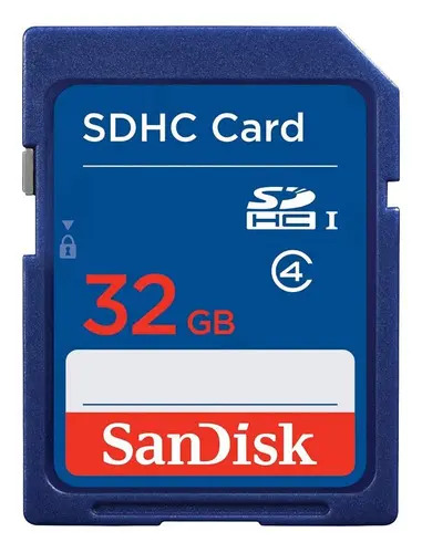 Cartão Memória Sdhc Sandisk 32gb Classe Velocidade C4 Uhs-i