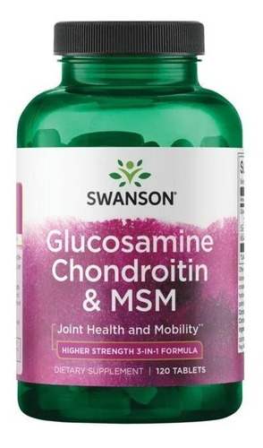  Glucosamina, Condroitina Y Msm 120tab Swanson