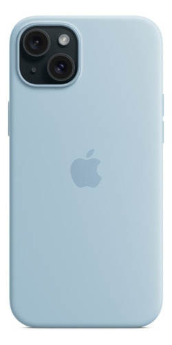 Funda De Silicon Premium Compatible Con Iphone Iphone Azul Claro Iphone 15