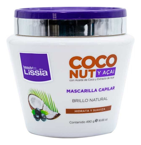 Mascarilla Coconut Y Acai Lissia - mL a $51