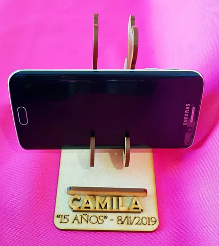 Imagen 9 de 10 de 20 Porta Celular Perrito Soporte Fibrofacil Souvenirs Mdf