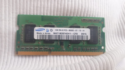 Memoria Ram Ddr 3 1 Gb. Pc3-8500s Samsung Fru 43r1989 Laptop