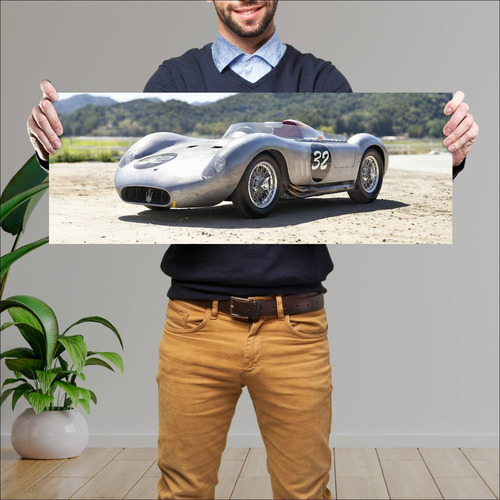 Cuadro 30x80cm Auto 1955 Maserati 200s 2401 6033 8