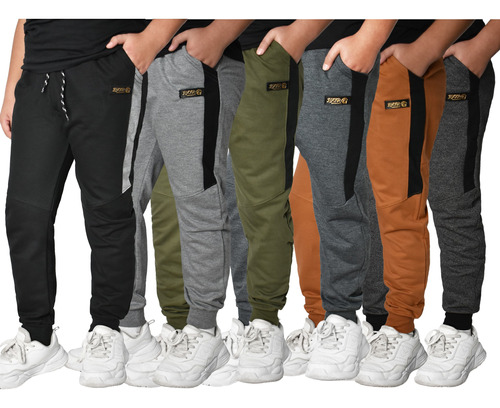 Pantalón Babucha Pack X3 Algodón Rustico Liviano Niños