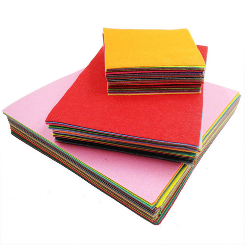40pcs Nonwoven Needlework Felt Patchwork Cloth Bundle For Ki