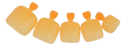24 Piezas Extremidades Arte Uñas De Pies Cubierta Naranja