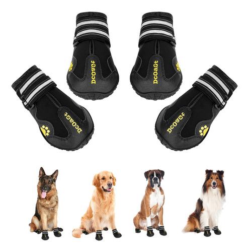 Dcoagt Zapatos De Perro Para Perros Grandes, Botas Antidesli