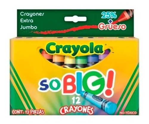 Crayones Extra Jumbo Crayola 12 Piezas So Big Full