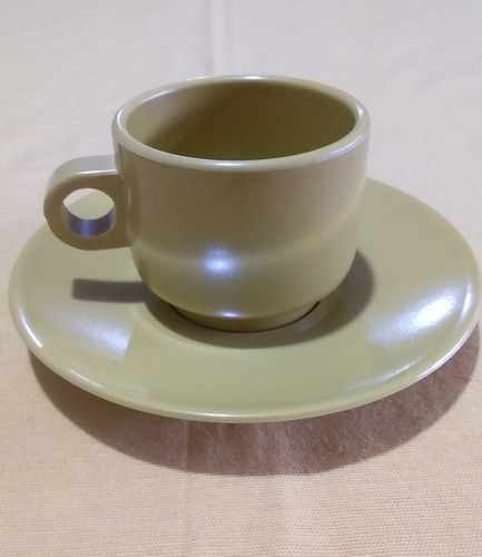 Taza De Café Con Plato En Melamina 