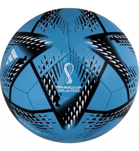 Bola de Futebol Campo Adidas Copa do Mundo 2022 Al Rihla Training -  Branco+Azul