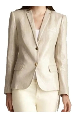 Saco Lino Blazer Destellos Vince Camuto Mujer Talla Extra