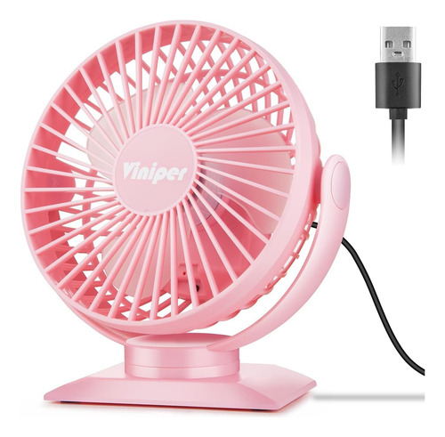 Viniper Ventilador De Escritorio Recargable De 6 Pulgadas, V