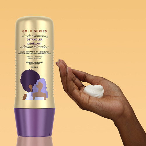 Tratamiento desenredante Pantene Gold Series para cabello rizado