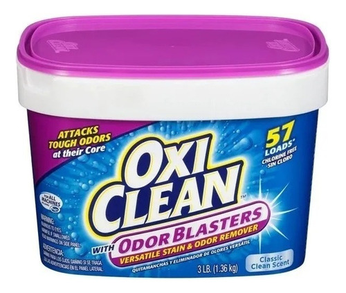 Quitamanchas En Polvo Oxiclean Odor Blaster 1.36 Kg