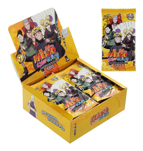 Caja X30 Sobres Cartas Naruto Oficiales Kayou T2 (amarilla)