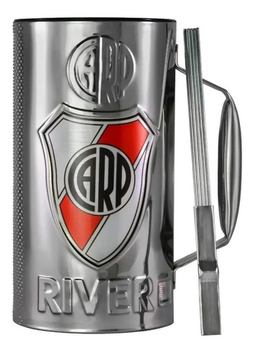 Vaso Guira River Plate Oficial Con Raspador Cumbia - Full