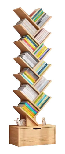 Librería Vertical En Forma De Árbol De 14 Capas Con Cajones