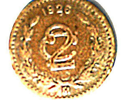 Moneda 2 Centavos 1926 Cobre Monograma Escaso L1h12r4c1