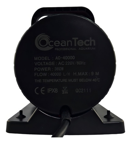 Bomba Submersa Ac 40000 L/h Ocean Tech Aquários Lagos Fontes 220v