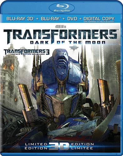 Transformers Dark Of The Moon 3d Bluray Dvd 4 Disc Combo New