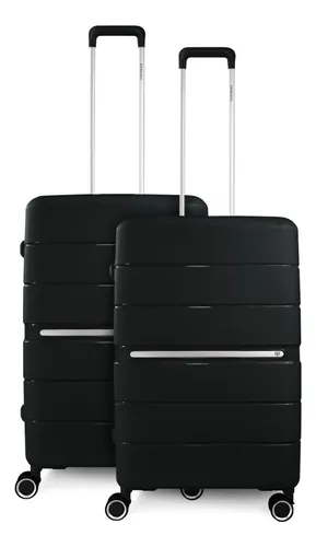 Pack 2 Maletas Xpos M+m Negras Swiss Bag