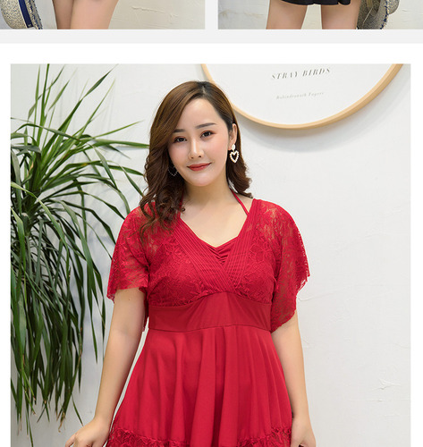 Nuevo C Traje De Baño Para Gorditas Curvy Blusón Falda Y