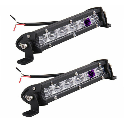 Reflector Barra Led Slim Potente 6 Leds Camioneta Moto X 2
