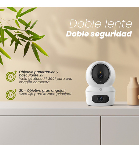 Câmera Segurança Wifi Cs-h7c Lentes Duplas Visão Noturna