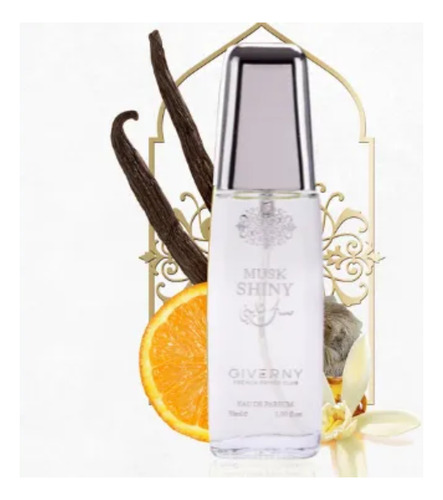 Perfume Feminino Giverny Arabe Musk Shiny Eau De Parfum 30ml Kit 2 Un