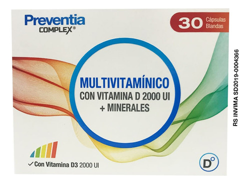 Multivitaminico Preventia Vitamina D3 2000 Ui X 30 Capsulas