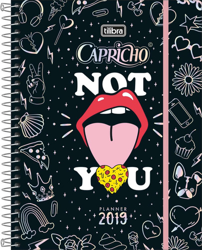 Agenda Tilibra Capricho Planner 2019 Capa Dura Com 80 Folhas