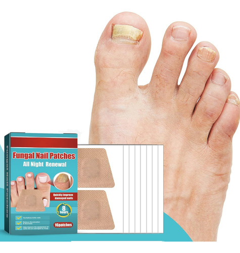 16 Parches De Uñas Para Hongos Tratamiento Onicomicosis