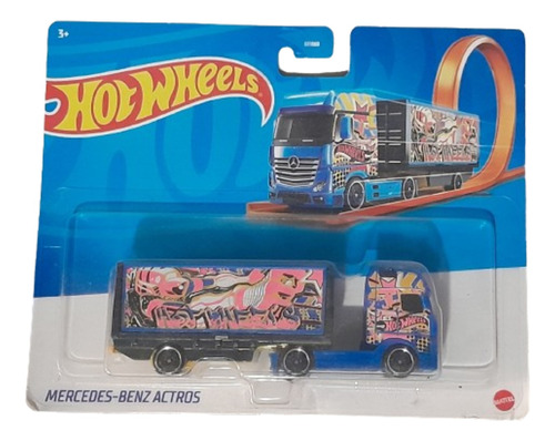 Hot Wheels Mercedes Benz Actros Camion Transporte De Autos