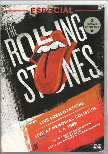 Dvd - The Rolling Stones - Especial 2 Shows Em Um Dvd