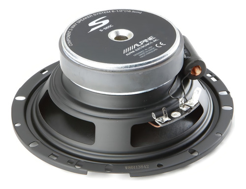Componentes 6.5 Pulgadas Alpine S-s65c 80 Rms Sps-610c Audio Color Negro