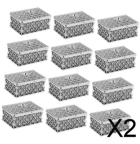 2 X 12 Piezas Cajas De Dulces Perfecto A-plata 8x5,5x3,7 Cm