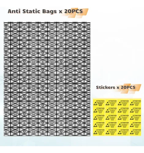 Bolsas Antiestáticas Hrx 20 Unidades 30.5 X 40.6 Cm Esd