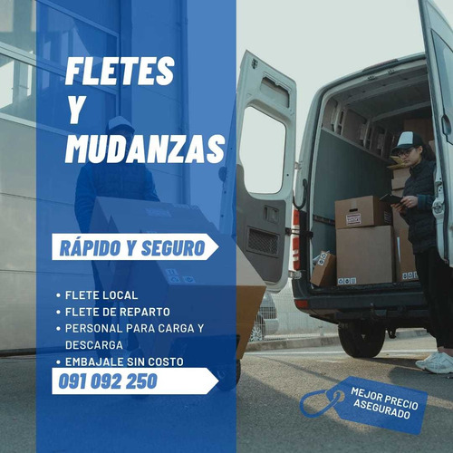 Imagen 1 de 10 de Fletes - Mudanzas-cuadrilla De Peones - Embalaje - Repartos.